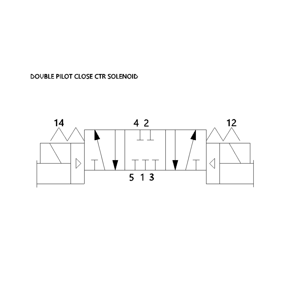 554BB600MT14X61 NUMATICS/AVENTICS SOL-PILOT VALVE<BR>MK 55 SERIES 4/3 CLOSED CTR 24VDC, EXT PILOT